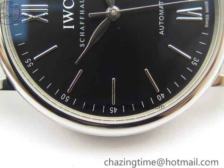 MIROTIME 0405 FastDry Portofino IW356501 SS V3 MK 1:1 Best Edition Black Dial On SS Mesh Bracelet MIYOTA 7195